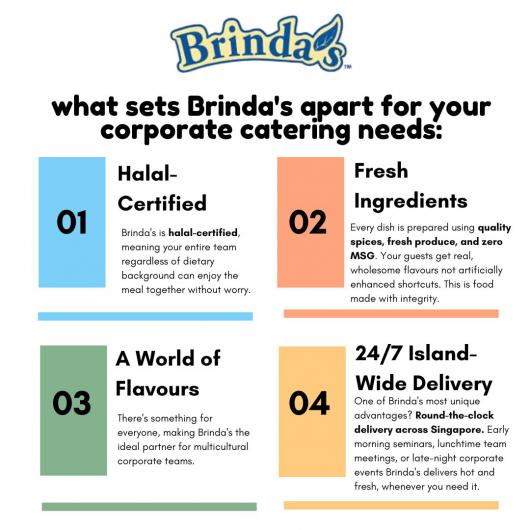 what sets Brindas apart for your corporate catering needs 